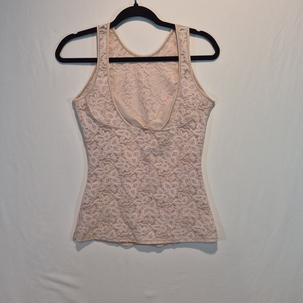Y2K Womens Lace Cami Top Sz Lrg Pink Babydoll Coquette Balletcore Fairy Dollette